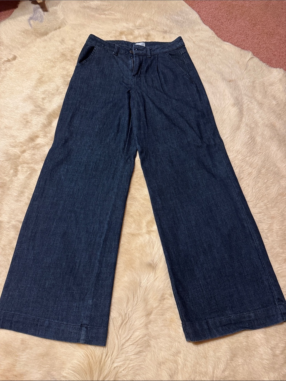 Time and Tru Dark Blue Wide Leg Jeans
